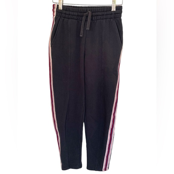 Aritzia TNA The Iconic Track Suit Black w/ Red White & Blue Stripe Size XS - Picture 4 of 8